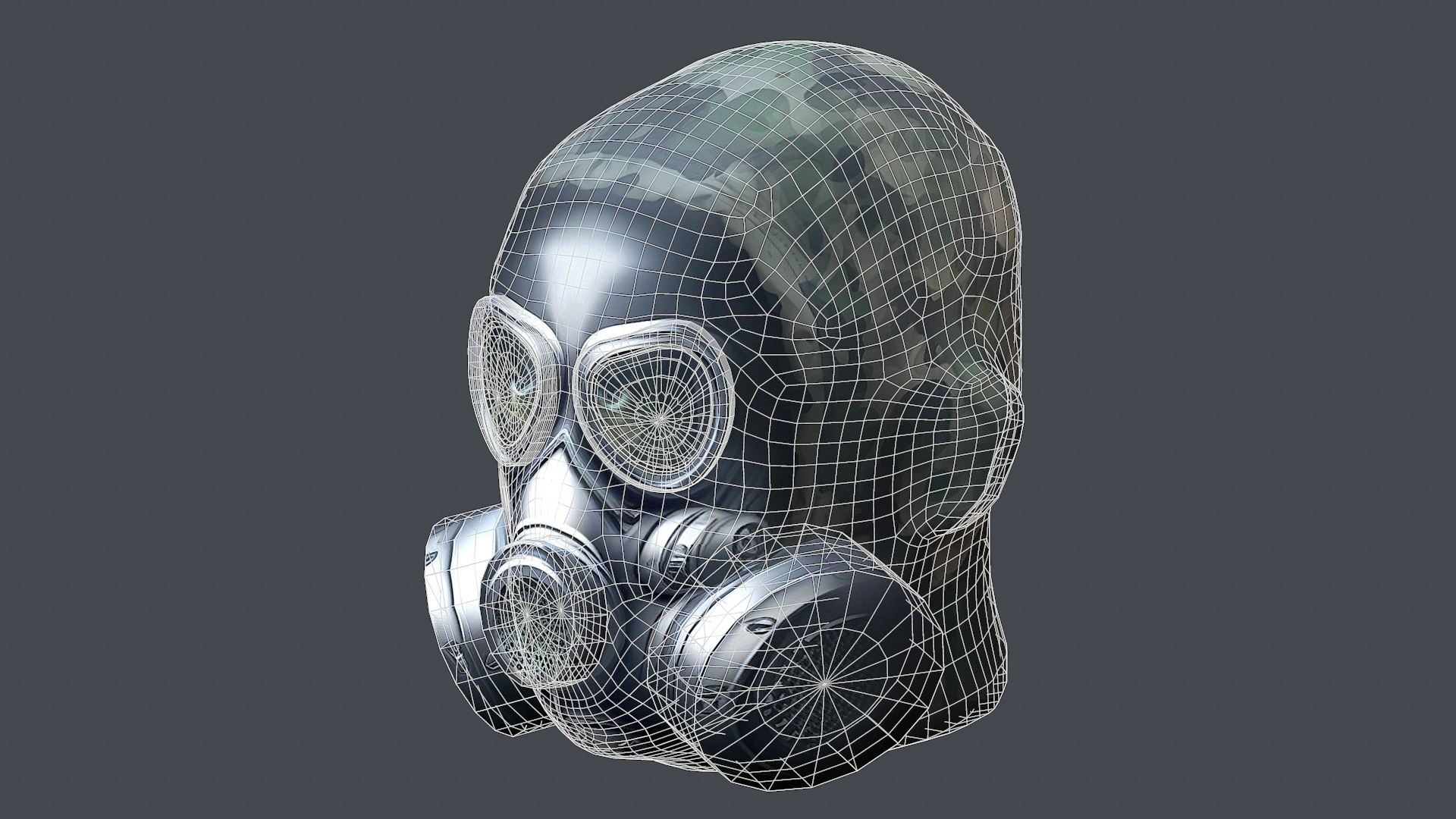 Gas Mask Protection Futuristic Isolated Equipment Model - TurboSquid ...