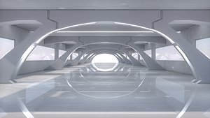 Sci Fi Tunnel 3D model