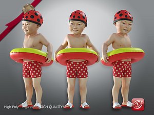 Swimming pool Child Male model AAS 002