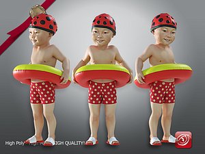 Swimming pool Child Male model AAS 002