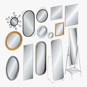 L3DV29G01 - mirrors set 3D model