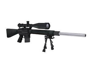 sniper rifle 3d