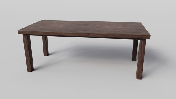 3D Wooden Table - TurboSquid 1963961