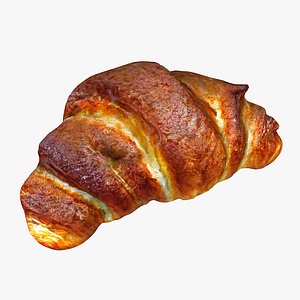 Realistic croissant No 4 3D model