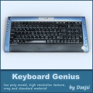 genius keyboard 3d model