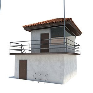3d model building lifeguard