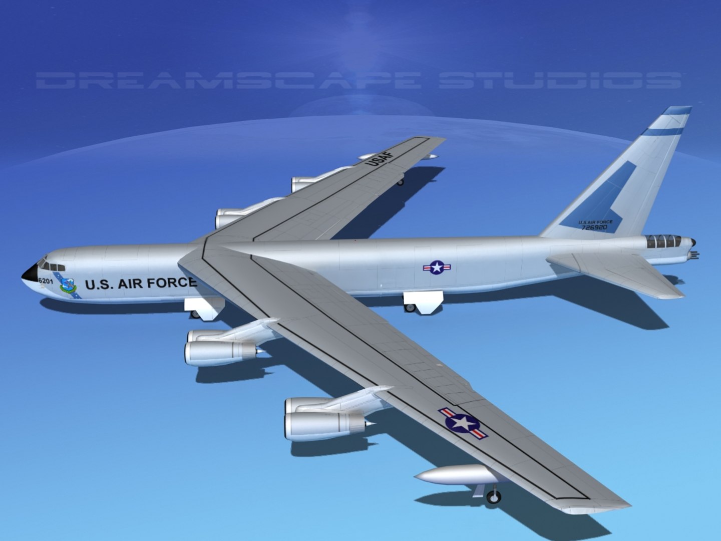 Stratofortress Boeing B-52 Bomber 3d 3ds