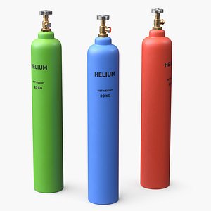 3D Stylized  helium cylinder