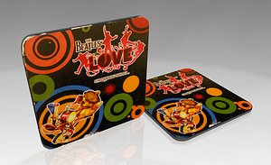 drink coaster 3d obj