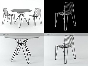 tio chair table 3D