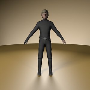 3d luke skywalker model
