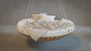 3d model realistic bed