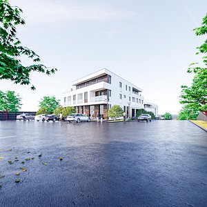 Flat House 2 3D model