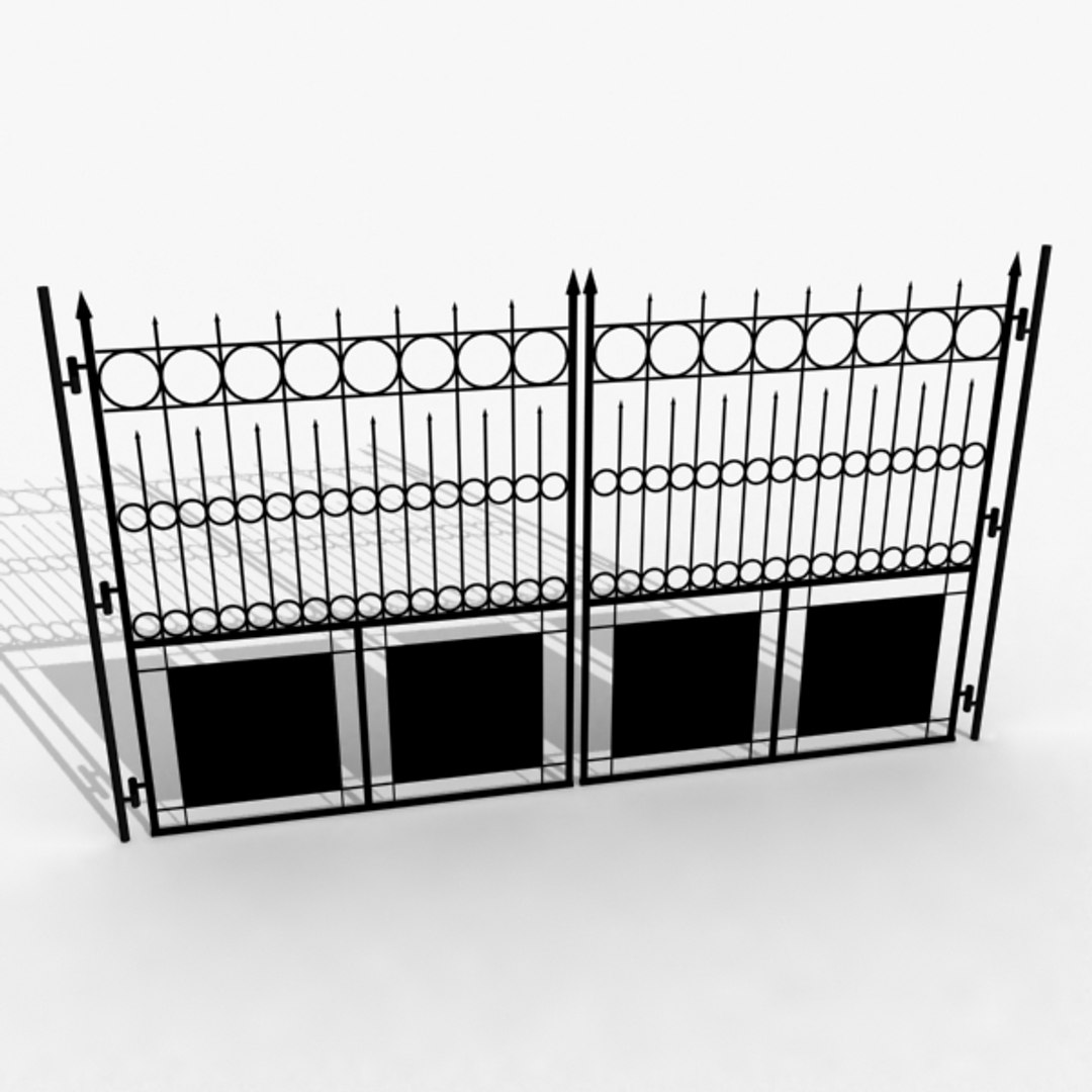Railing Gate 3d Model