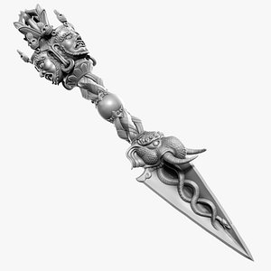 ritual dagger 3d max