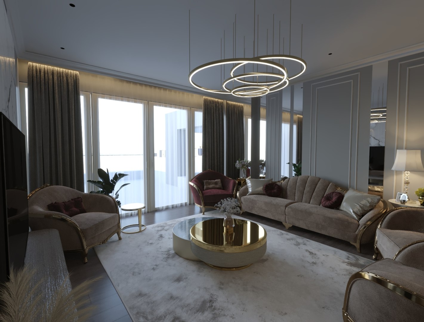 3D Model Arabic Majlis Modern 3D Interior - TurboSquid 2139279