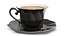 Cappuccino Cup with Cream Filled Wafer Black