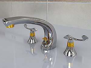 aquabrass delfino 5218 3d 3ds