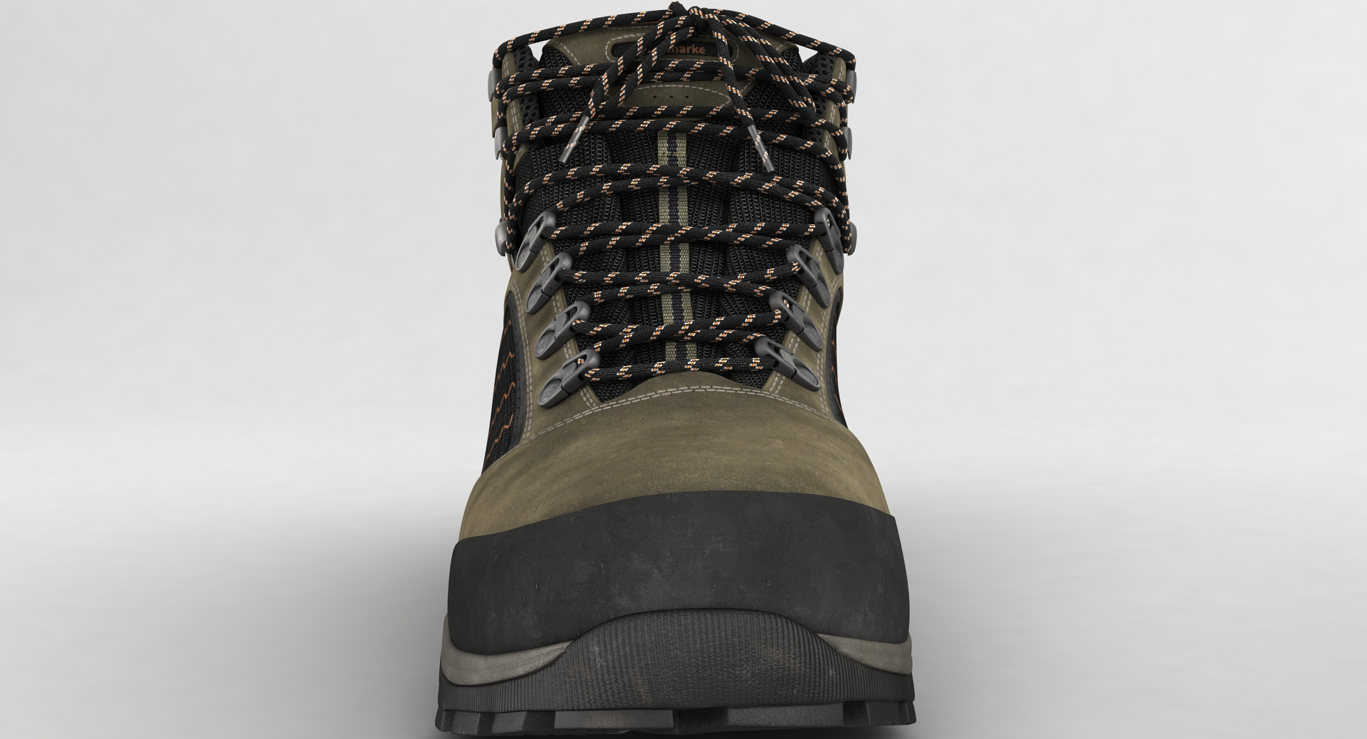 realistic hiking boots 3d max