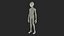 3D Standing Humanoid Alien model