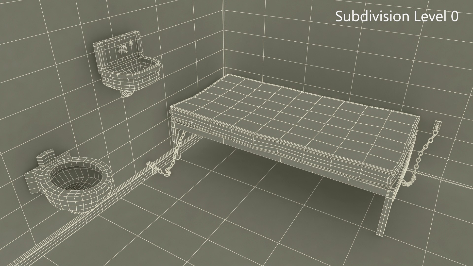 3D Prisoner In Jail Cell Model - TurboSquid 2366366