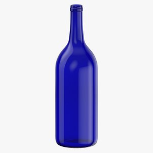 Wine Bottle Bordeaux 1 5L Cobalt