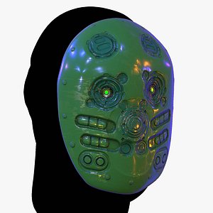 3D Gas mask respirator scifi futuristic model 3D