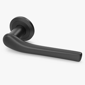 3D Black Curved Door Handles