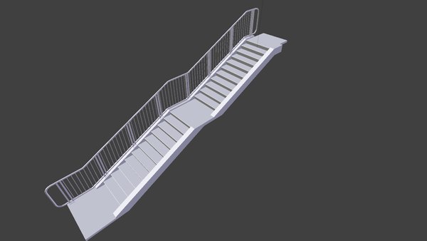 3d stairs handrails