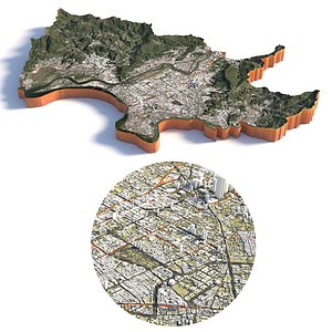 Taipei terrain city 3D