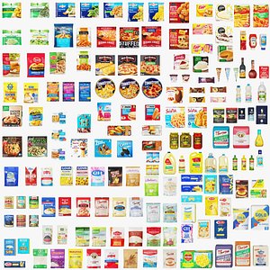 Frozen Food and Pantry Products 166 in 1