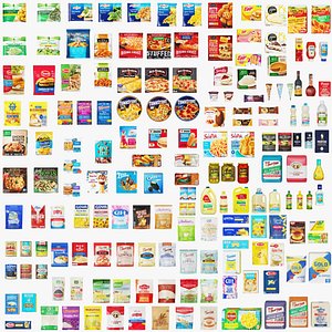 Frozen Food and Pantry Products 166 in 1
