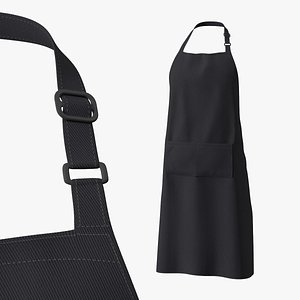 Mens Cooking Apron Black model