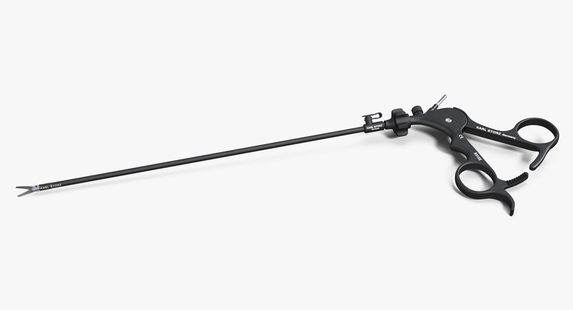 Laparoscopic Instrument Scissors 3D model preview