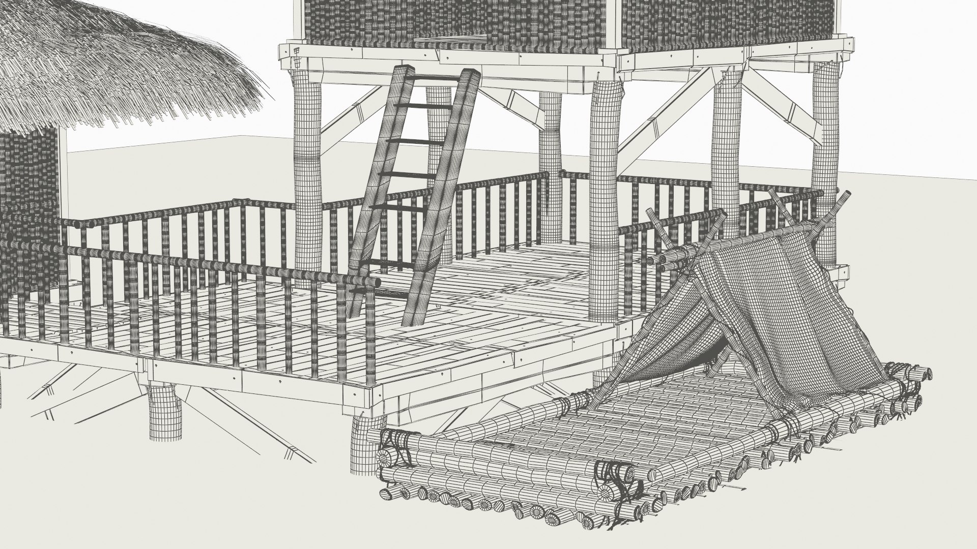 3D Overwater Bamboo Huts with Connecting Deck and Raft https://p.turbosquid.com/ts-thumb/cg/QoaS4P/qC/overwater_bamboo_huts_with_connecting_deck_and_raft_011/jpg/1759314383/1920x1080/fit_q87/fc598f871bc158824cc09e5ca14de46521d19ee8/overwater_bamboo_huts_with_connecting_deck_and_raft_011.jpg