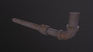 3D Metal Pipe Weapon model