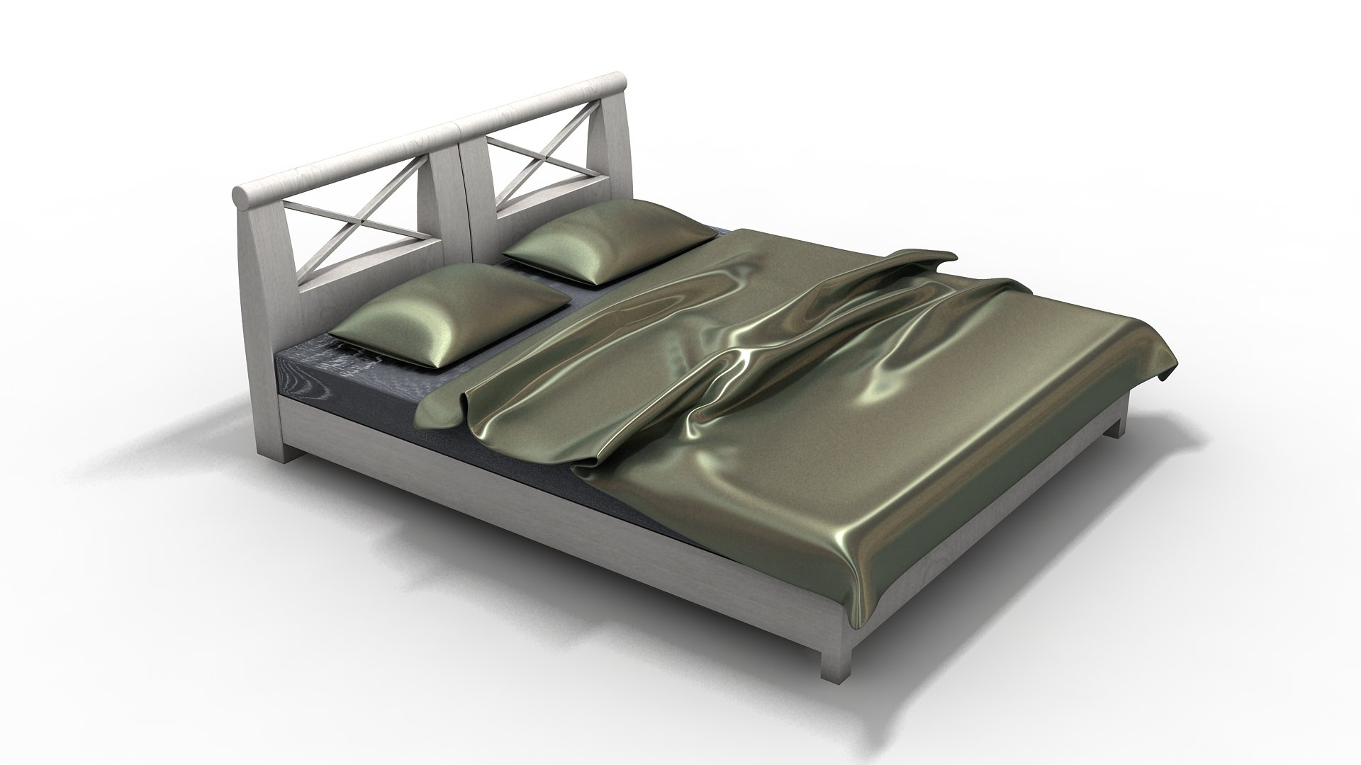 3D bed furniture furnishings model - TurboSquid 1681066