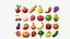 Stylized Fruits and Vegetables Pack