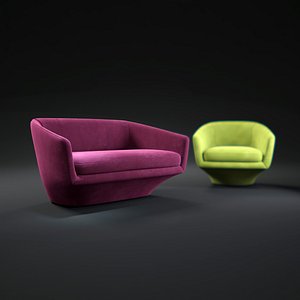 u-sofa 3d model