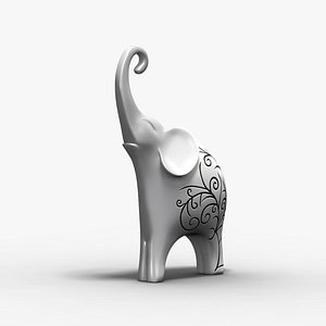 elephant statue 3D model