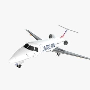 3D model ZS-SNZ Airlink Embraer ERJ-135LR L2351