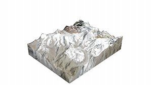 Mukut Parbat Mountain 3D model