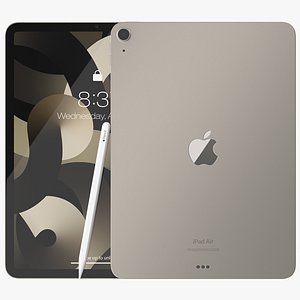 3D Starlight iPad Air 5 2022 model