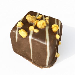 3D chocolate candy praline