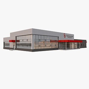 small provincial airport 3d max
