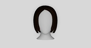 3D hairstyle blender model
