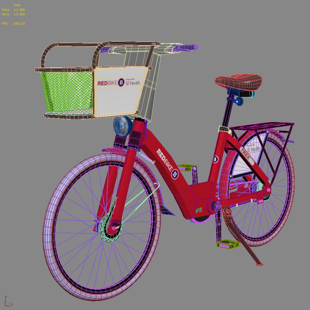 3D Red Bike Cincinnati TurboSquid 1568477