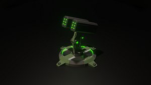 3D model turret halloween