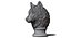 Wolf Head Statue
