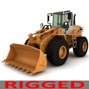 4 wheel loader 3D model